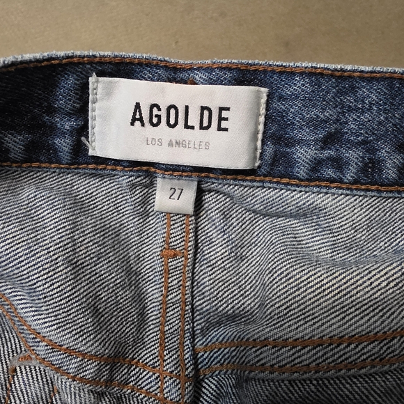 Agolde Parker Vintage Cut-Off Short In Rock Steady - Picture 5 of 6